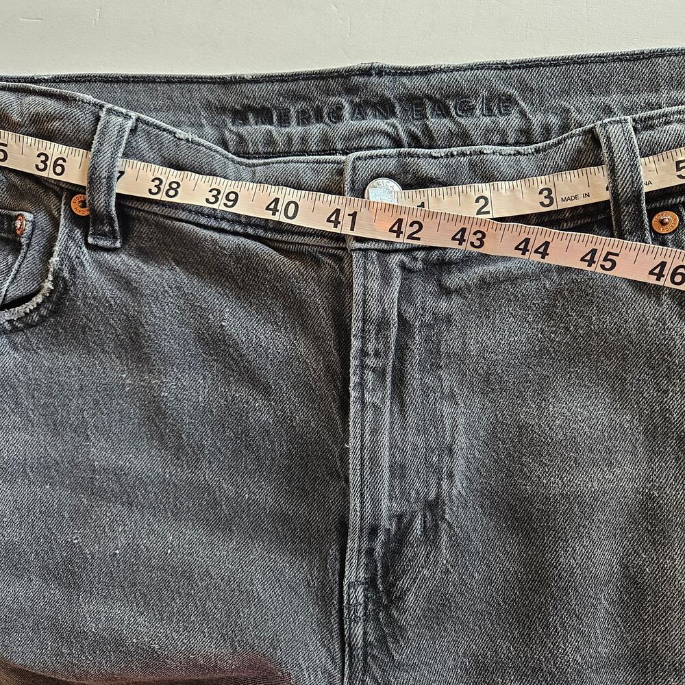 American Eagle High Rise Relaxed Straight‎ Jeans Plus Size 18 Casual Neutral - Picture 13 of 13